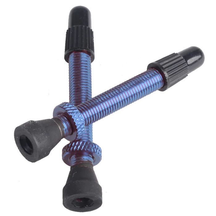 Tubeless Ventil Französisch Alu removeable Paar