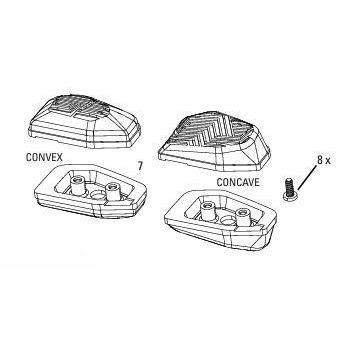 AXS POD Ultimate Controller Caps 2x concave & 2x convex