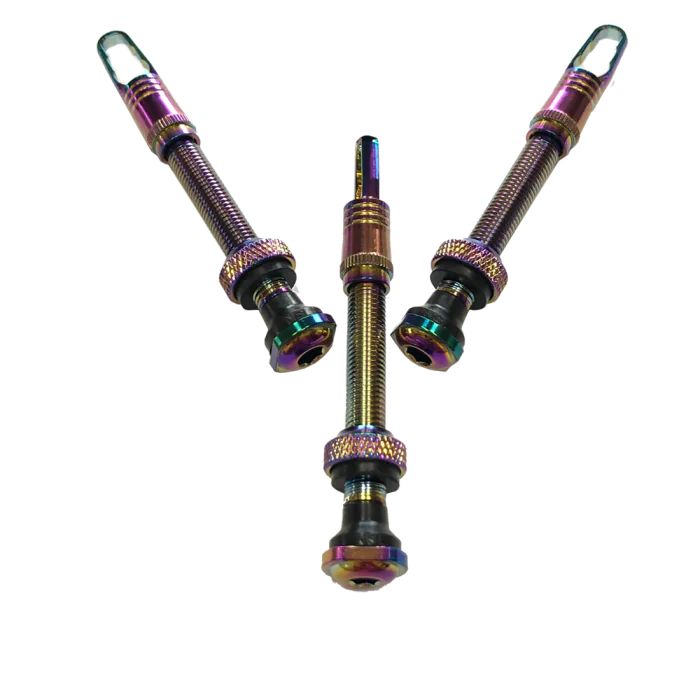 Tubeless Ventil Französisch Alu removeable Paar
