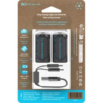 Battery C USB-C 2pcs