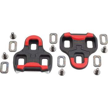 Road Cleats 9° Float (Look Keo). Black/Red